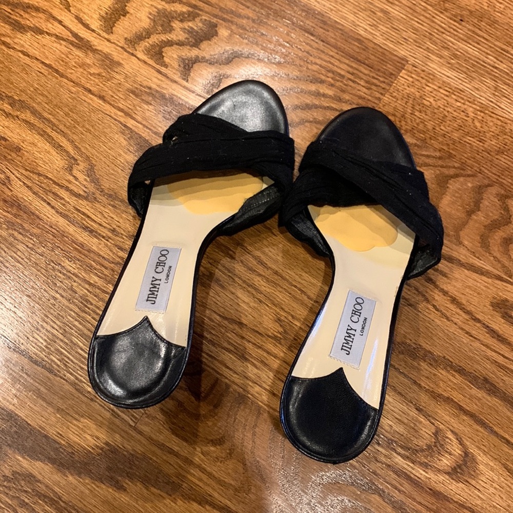 JIMMY CHOO London black dress sandals  - size 42.